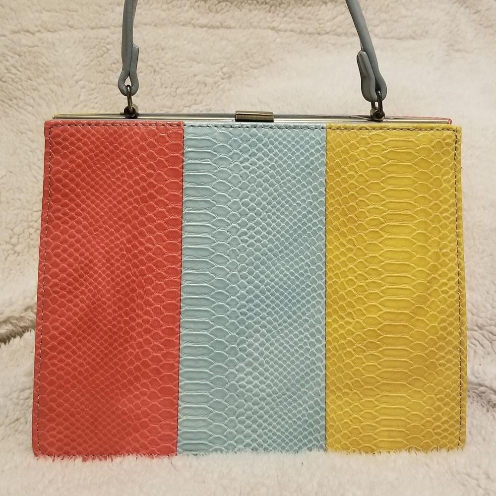 Colorful Snakeskin crossbody bag